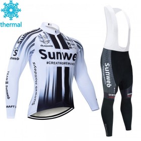 Completo Maglia ML + Pantaloncino con bretelle ML 2020 Team Sunweb Winter Invernale N002